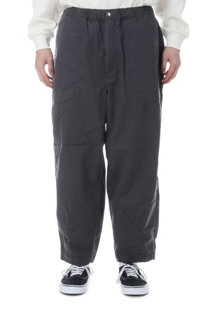 Ripstop Wide Cropped Field Pants - Asphalt Gray (N25SC106)