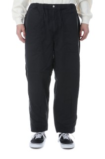 Ripstop Wide Cropped Field Pants - Black (N25SC106)