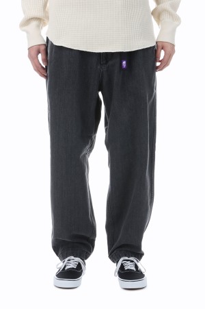 Denim Wide Tapered Field Pants - Gray (N25FC069)