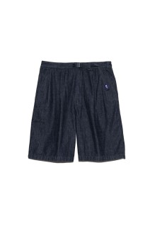 Denim Tuck Field Shorts - Indigo (N26SD074)