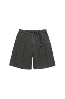Denim Tuck Field Shorts - Gray (N26SD075)