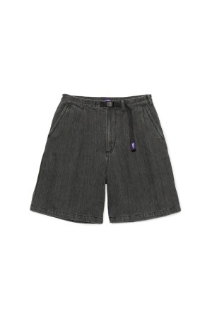 Denim Tuck Field Shorts - Gray (N26SD075)