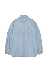 Regular Collar Chambray Shirt - Light Indigo (S26SG011)