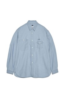 Regular Collar Chambray Shirt - Light Indigo (S26SG011)