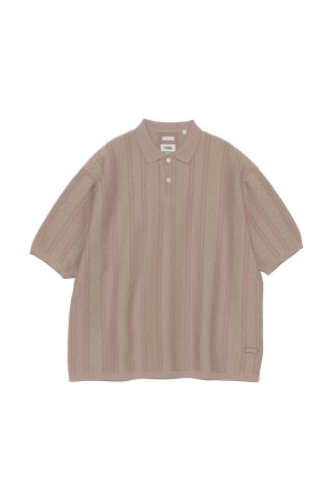Knit Polo Sweater - Beige (S26SH019)