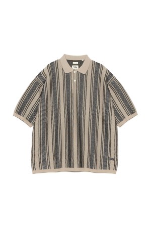 Knit Polo Sweater - Charcoal (S26SH019)