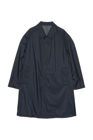 Packable Balmacaan Coat - Dark Navy (S26SB063)