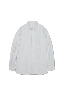 Button Down Stripe Wind Shirt - Navy (S26SG080)