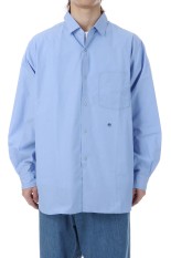 Regular Collar Wind Shirt - Sax (S26SG082)