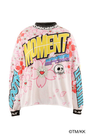 LS T-SHIRT WIDE/SAKURA - WHITE (MT-MK8-0000-009)
