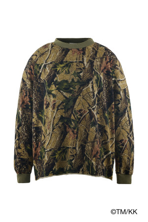 LS T-SHIRT WIDE/CAMO - WHITE (MT-MK8-0000-010)