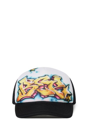 GRAFFITI MESH CAP - WHITE / BLACK (BEPSS26AC20)