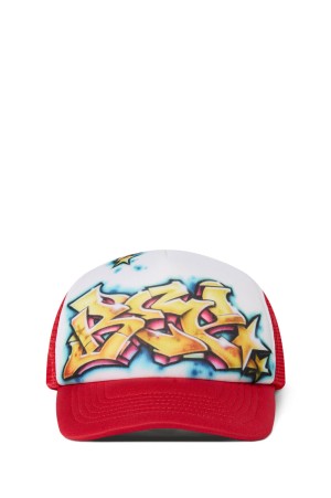 GRAFFITI MESH CAP - WHITE / RED (BEPSS26AC20)