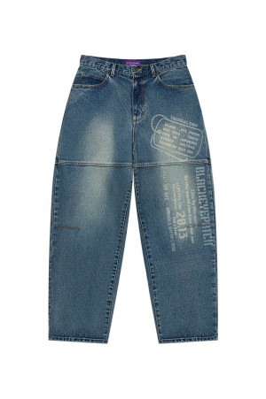 DOGTAG EXTRA BAGGY JEANS - INDIGO (BEPSS26PA02)