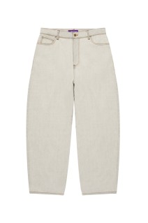 STENCIL LOGO EXTRA BAGGY JEANS - DUST WHITE (BEPSS26PA05)