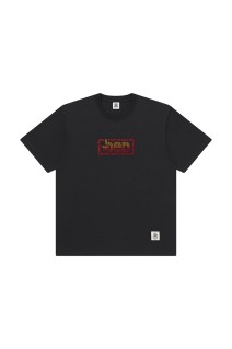 RHINESTONED URBAN STAR LOGO TEE - BLACK (BEPSS26TE03)