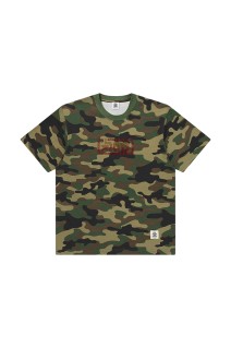 RHINESTONED URBAN STAR LOGO TEE - WOODLAND CAMO (BEPSS26TE03)