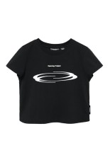 W Cropped Symbol T Shirt - BLACK (FWSMCTA319MBKA)