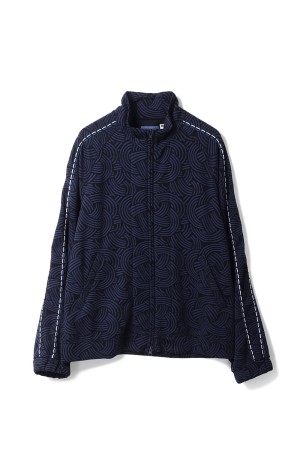 Mizu-hiki Knit Jacquard Track Jacket - DARK NAVY (1018874)