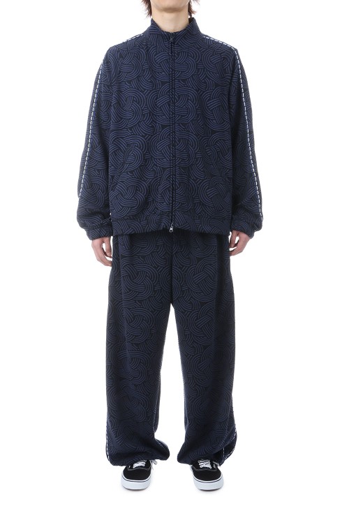 Mizu-hiki Knit Jacquard Track Jacket - DARK NAVY (1018874