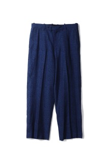 Indigo Mizu-hiki Jacquard Slacks - INDIGO (1018927)