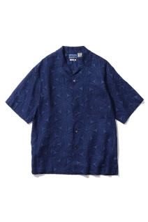 Indigo Linen Sakura-Bassen S/S Shirts - INDIGO (1018938)