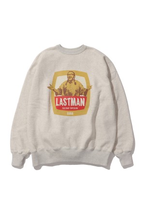 PRINTED CREW NECK (CIGAR) / OATMEAL (LM-S26-0000-058)