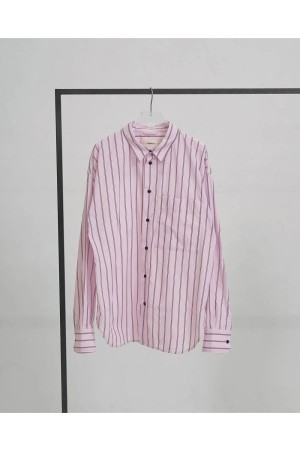 Stripe Pocket Shirts -BABY PINK (12610424)