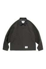 TEAM / JACKET / NYLON. TWILL / BLACK (242TQDT-JKM05) | セレクト