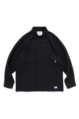TXT 02 LS / COTTON. FLANNEL. TEXTILE. OF / BLACK (261TQDT-SHM02