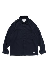 TXT 02 LS / COTTON. FLANNEL. TEXTILE. OF / BLACK (261TQDT-SHM02