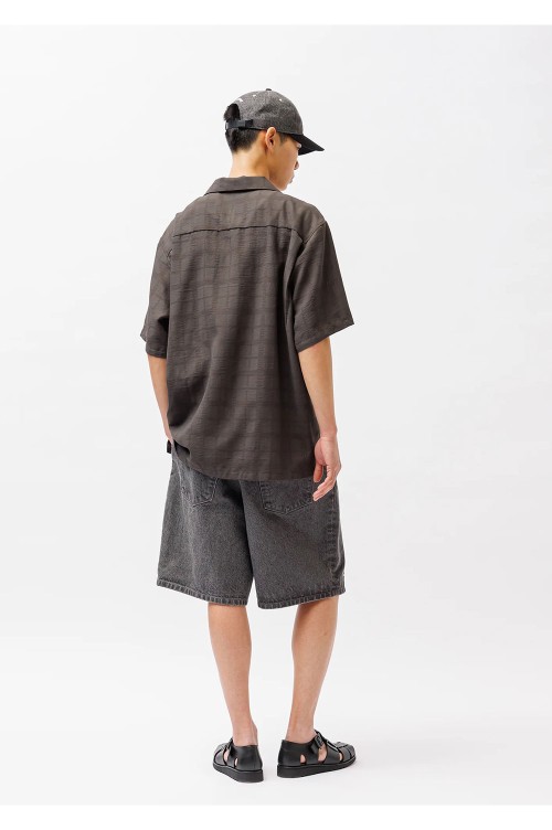FRIO 03 SS / POLY. DOBBY. TEXTILE / CHARCOAL (261CWDT-SHM08