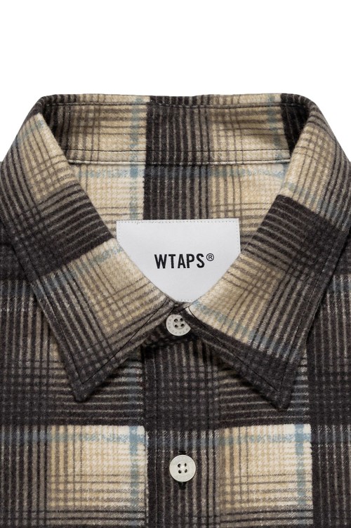 TXT 02 LS / COTTON. FLANNEL. TEXTILE. OF / BLACK (261TQDT-SHM02