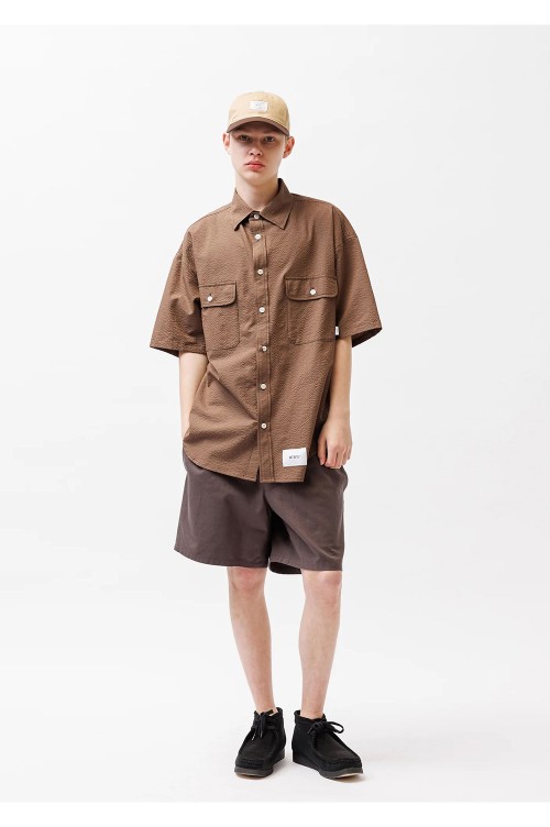 WCPO SS / CTPL. SUCKER. TEXTILE / BROWN (261WVDT-SHM06) | セレクト