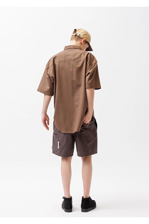 WCPO SS / CTPL. SUCKER. TEXTILE / BROWN (261WVDT-SHM06) | セレクト