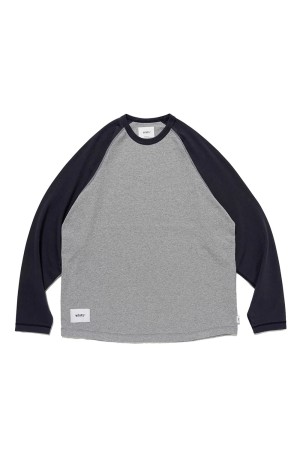 IAN LS / COTTON / BLACK x GRAY (261ATDT-CSM06) | セレクトショップ 