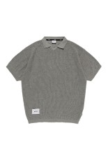 Cropped Hoodie Knit Top -BORDER (0124011907) | セレクトショップ