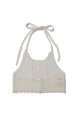 Crochet Knit Bustier -WHITE (12610526)
