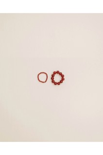 2set Orb Stone Ring -RED (12610908)
