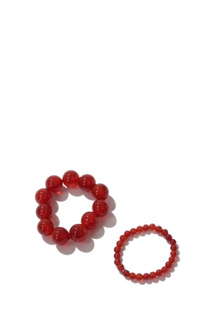 2set Orb Stone Ring -RED (12610908)