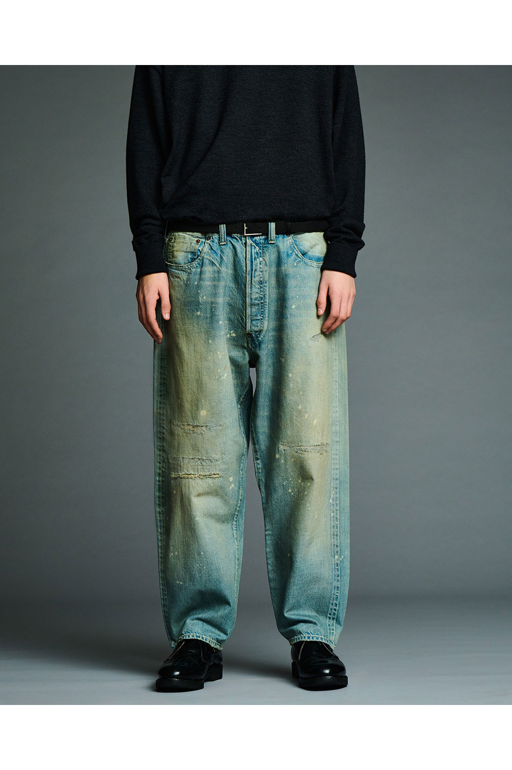 No.37 Washed Wide Denim Pants - BLEACH (26AAP-04-22) | セレクト