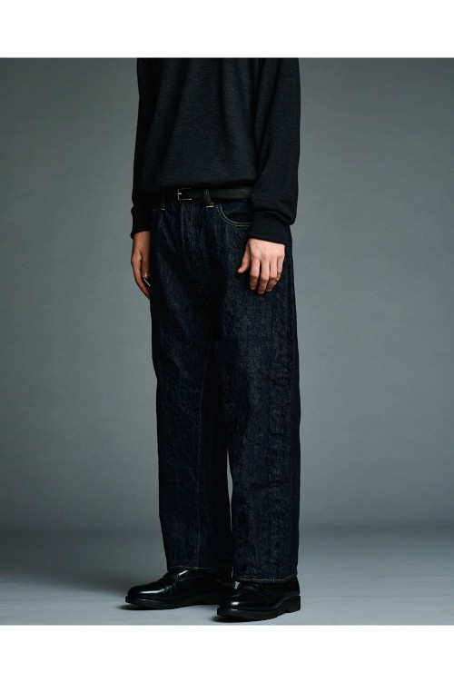 Washed Denim Wide Pants - ONE WASH (AP-4001) | セレクトショップ