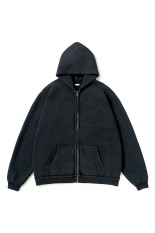 Vintage Zip Sweat Hoodie - BLACK (26AAP-05-10)