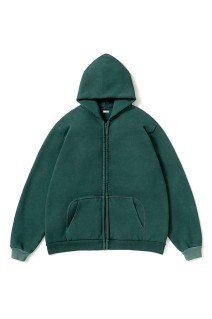Vintage Zip Sweat Hoodie - BLACK (26AAP-05-10)