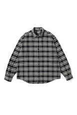 Vintage Cotton Silk Nep Twill Check Shirts - NAVY (26AAP-02-08)