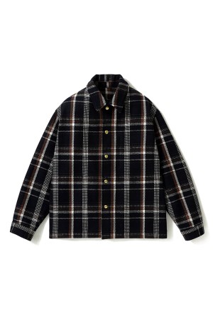 Wool Cashmere CPO Shirts - NAVY (26AAP-02-10)