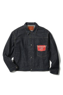 RECYCLED SUVIN COTTON YARAN 11.5oz DENIM BLOUSE WWⅡ MODEL - N.NAVY (GL15860N)