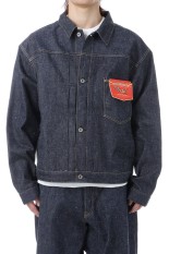 RECYCLED SUVIN COTTON YARAN 11.5oz DENIM BLOUSE WWⅡ MODEL - N.NAVY (GL15860N)