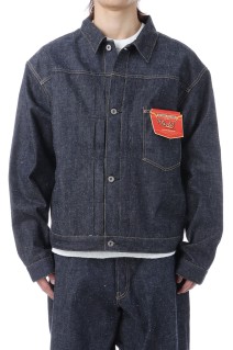 RECYCLED SUVIN COTTON YARAN 11.5oz DENIM BLOUSE WWⅡ MODEL - N.NAVY (GL15860N)