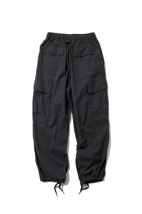 SELVEDGE OXFORD EASY CARGO PANTS - BLACK (GL42619) | セレクト